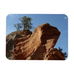 Upp till Angels Landing i Zion National Park Magnet