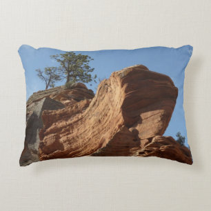 Upp till Angels Landing i Zion National Park Prydnadskudde