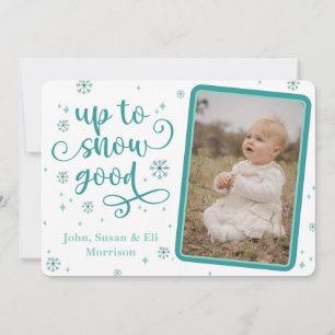 Upp till Bra-Helgdag-kort för Snö Inbjudningar