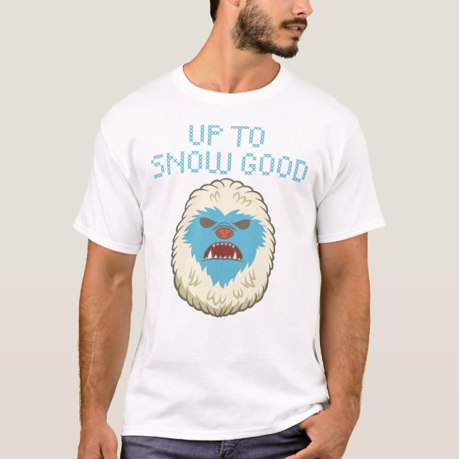 Upp till bra Yetiskjorta för snö T Shirt (Framsida)