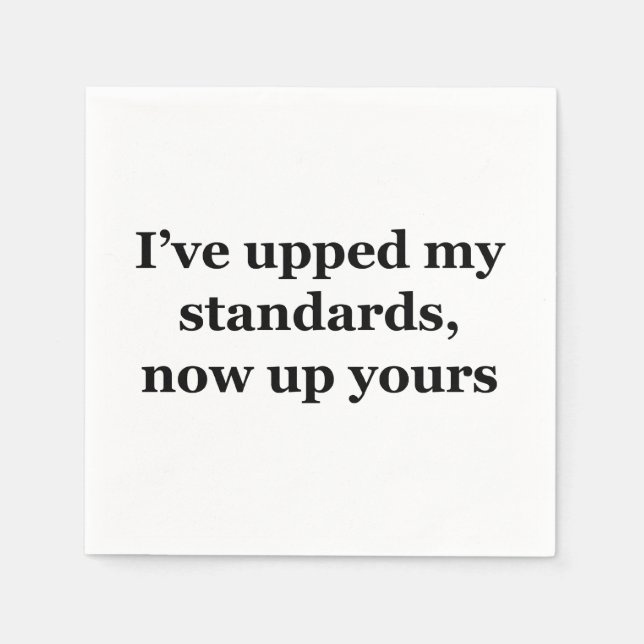 Upp till dina pappersservett (Framsidan)