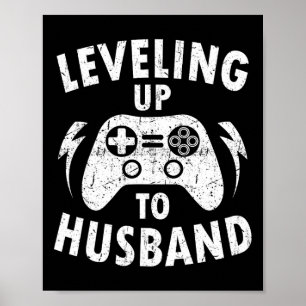 Upp till Make Förlovning Bröllop Groom Video Game Poster