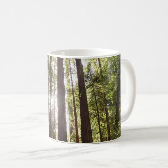 Upp till Redwoods på morgonen Kaffemugg (Framsida höger)