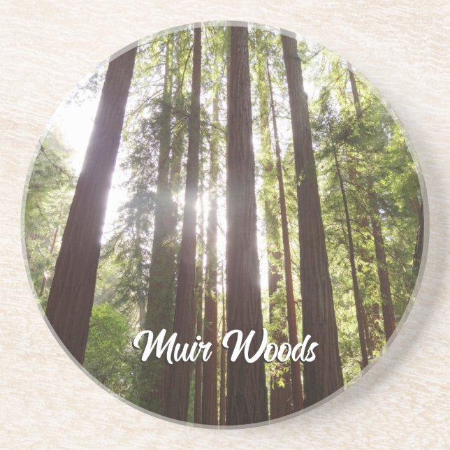 Upp till Redwoods på morgonen Underlägg (Framsidan)