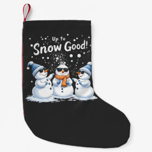 Upp till Snö Bra Lung Snögubbe jul Liten Julstrumpa