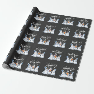 Upp till Snö Bra Lung Snögubbe jul Presentpapper