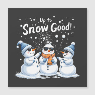 Upp till snö Bra Rolig Snöman Jul