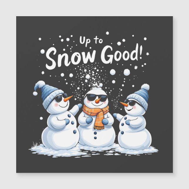 Upp till snö Bra Rolig Snöman Jul  (Framsida)