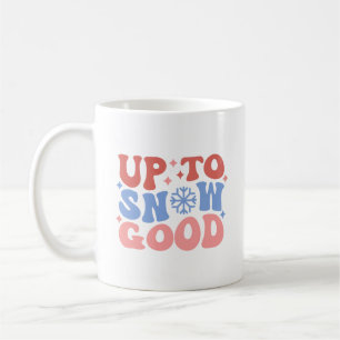 Upp till Snö Bra - Roligt Winter Design Kaffemugg