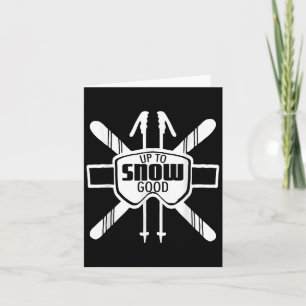 Upp till Snö Bra Ski Goggles Coola Ski Julgif Kort
