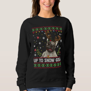 Upp till Snö Bra White English Bulldog Hund Ugly C T Shirt