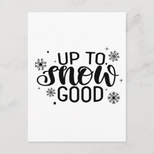 Upp till snö Ganska rolig jul Vinter Snöflinga Inbjudan Vykort