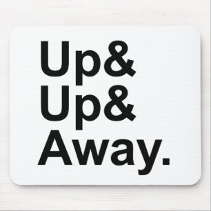 Upp Upp & Bort   Flygande Motivationsuttryck Musmatta