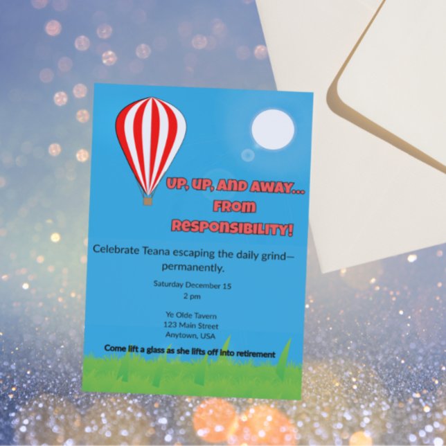 Upp, Upp & Bort från Ansvar Inbjudningar (Skapare uppladdad)