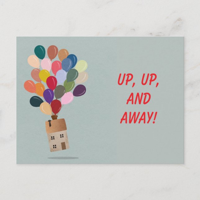 UPP-, UPP- OCH BÄSTA FÖRÄNDRING AV ADRESS-KORT VYKORT (Framsida)