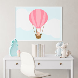 Upp, upp och bort! Barnmurskonst Poster