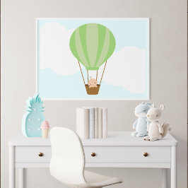 Upp, upp och bort! Barnmurskonst Poster