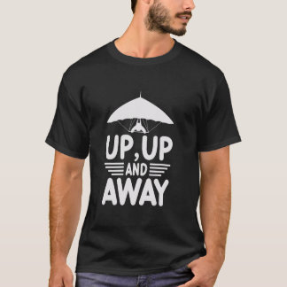 Upp, upp och bort hänga t shirt