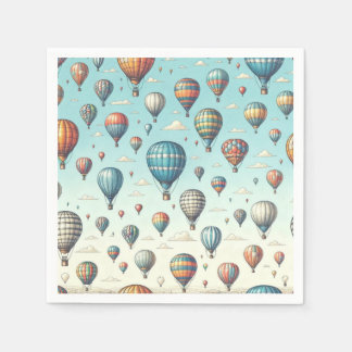 Upp, upp och bort! Viktiga Luftballonger Pappersservett