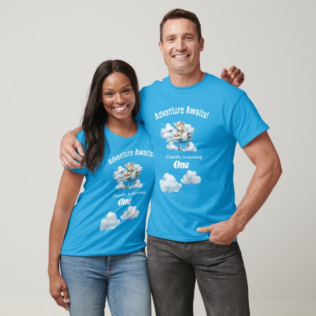 Upp, Upp, och Fira: Teddys Födelsedags-T-Shirt T Shirt (Unisex)