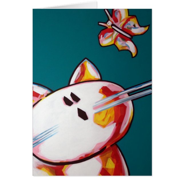 Upp vykort hälsningskort (Framsidan)