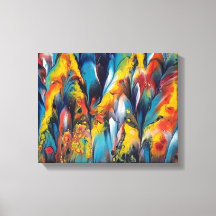 Uppåt Close and Feathery2 Print på en arbetsyta på