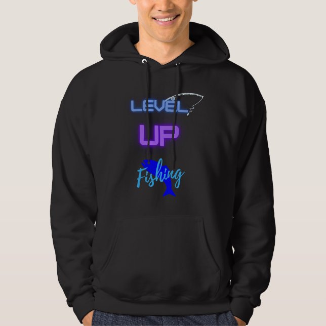 Uppåt fiske hoodie (Framsida)