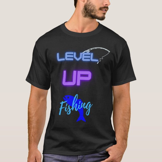 Uppåt fiske t shirt (Framsida)