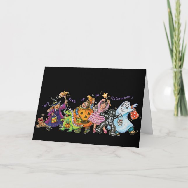 Uppåt för Halloween Kort (Framsida)