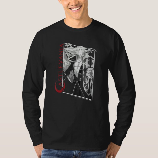 Uppåt i Alucard-boxen i Castlevania T Shirt (Framsida)