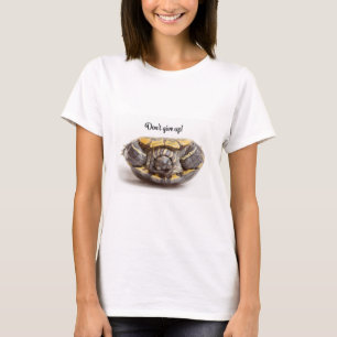 Uppåt inte Ge uppåt och nedåt - Uppåtåt Turtle Enc T Shirt