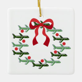 Uppåt och bort andedräkt julgransprydnad keramik