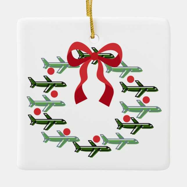 Uppåt och bort andedräkt julgransprydnad keramik (Framsida)