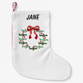 Uppåt och bort andedräkt liten julstrumpa