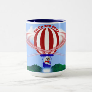 Uppåt och bort Grattis på födelsedagen Mugg