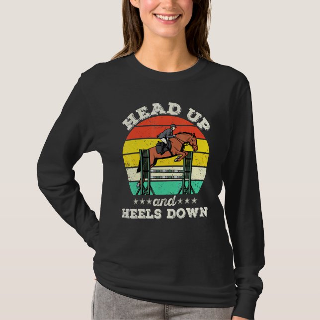 Uppåt och nedåt på  Equestrian T Shirt (Framsida)