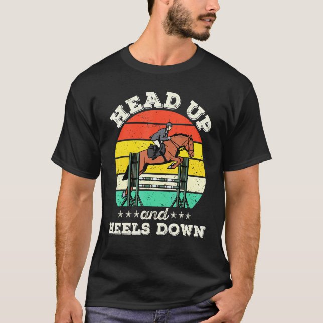 Uppåt och nedåt på  Equestrian T Shirt (Framsida)