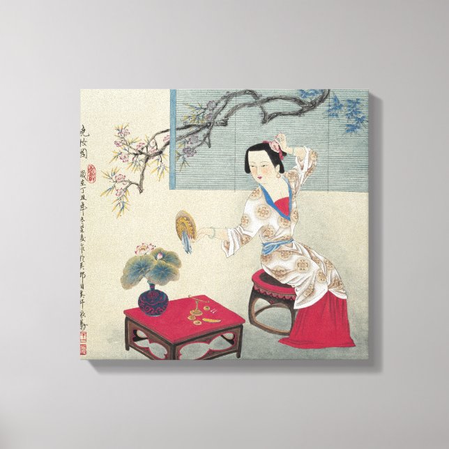 Uppåt på morgonen canvastryck (Framsida)