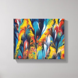 Uppåt Stäng och Feathery2 Skriv ut på 10x18-arbets Canvastryck