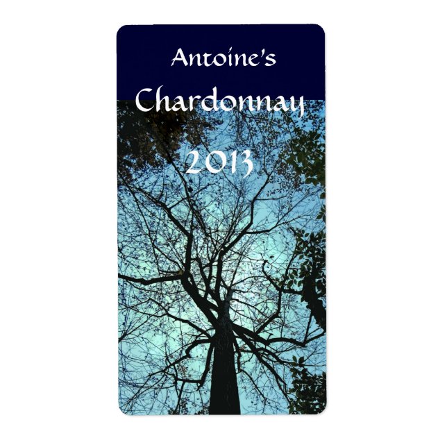 Uppåt Träd Vin-etiketten Fraktsedel (Framsidan)
