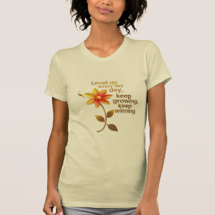 Uppåt varje dag - Slim passning, fetstilt ande T Shirt