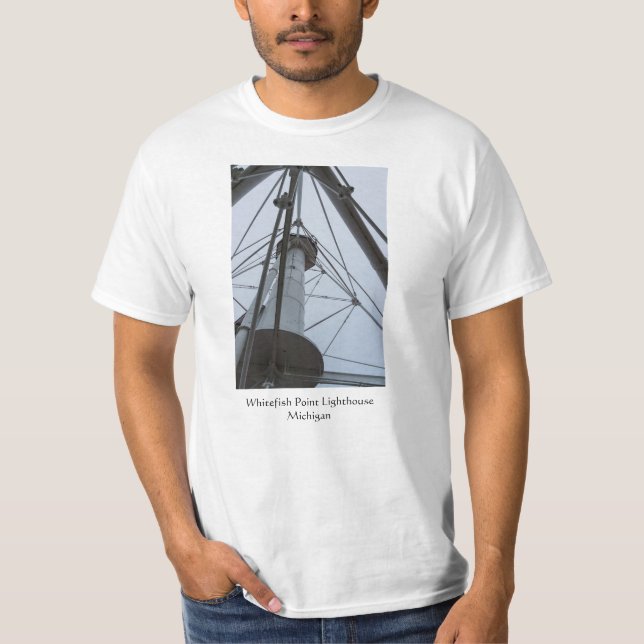Uppåt Whitefish Point T Shirt (Framsida)