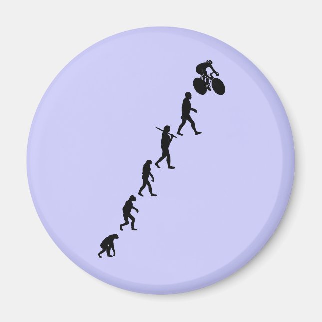 Uppåtgående cykeldesign magnet (Framsidan)