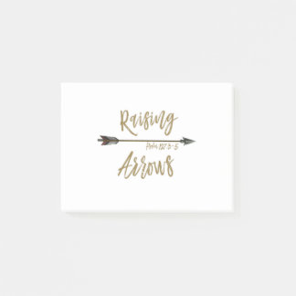 Uppåtgående pilar - Psalm 127:3-5 Post-it Block