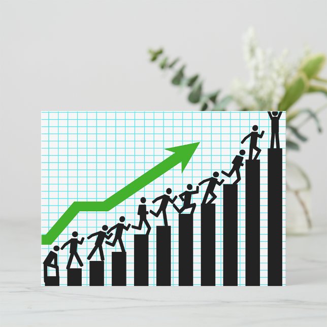 Uppåtgående trenddiagraminbjudningar inbjudningar (Skapare uppladdad)