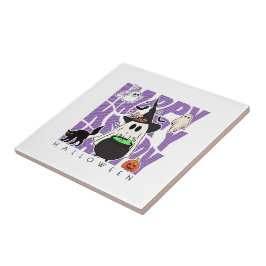 Uppåtriktad Roligt | Happy halloween Magic & MisCh Kakelplatta