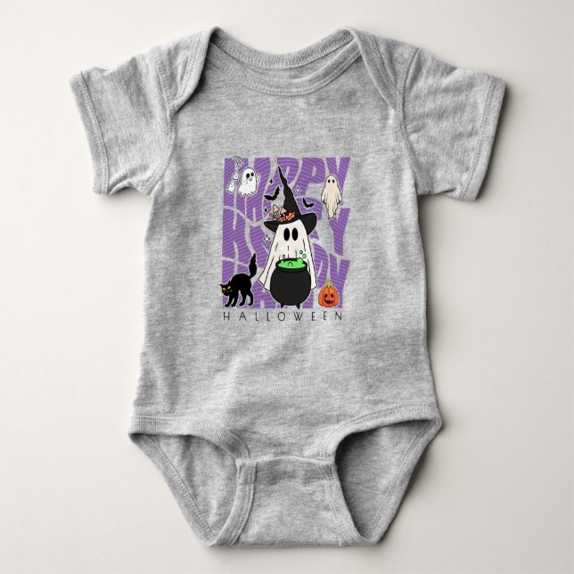 Uppåtriktad Roligt | Happy halloween Magic & MisCh T Shirt (Framsida)