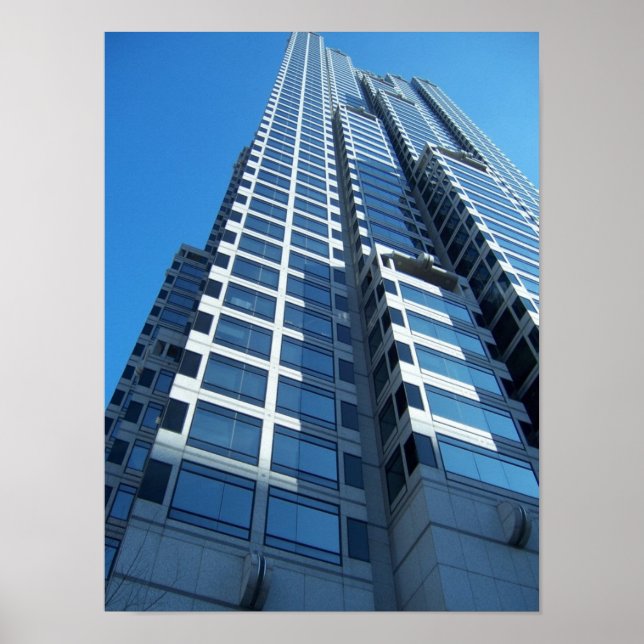 Uppåtriktad Skyling Poster (Framsidan)