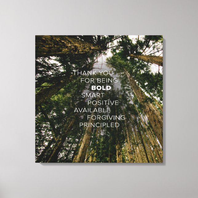 Uppåtriktad spektakel nr 1 (24x24) canvastryck (Framsida)