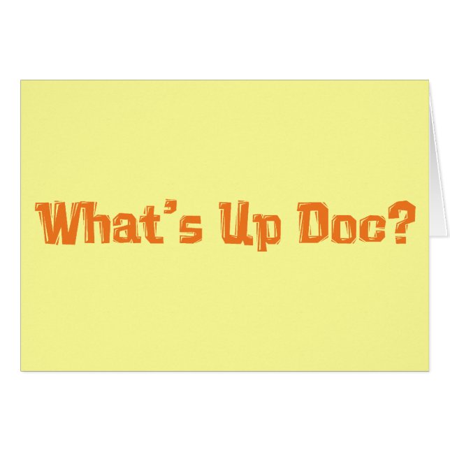 Uppåtriktade Doc Gifts-program Hälsningskort (Framsidan Horizontal)